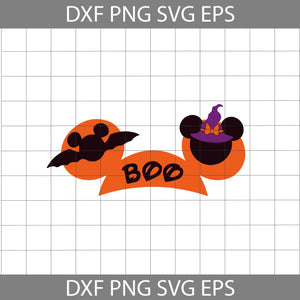 Boo Svg, Mickey Ears Svg, Mouse Svg, Halloween Svg, Halloween gift SVg, cricut file, clipart, svg, png, eps, dxf