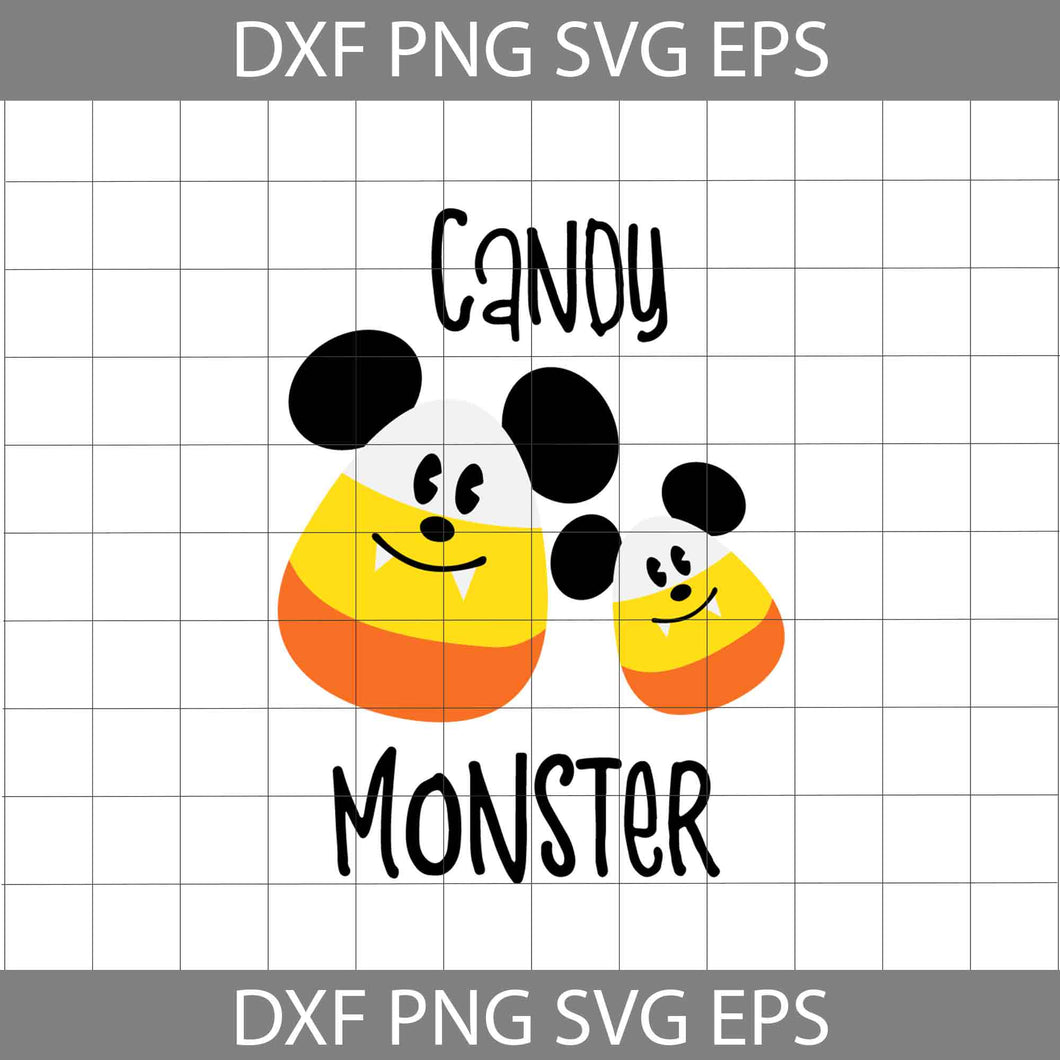 Candy Monster Mickey Ears Svg, candy corn svg,Halloween Svg, Halloween gift SVg, cricut file, clipart, svg, png, eps, dxf