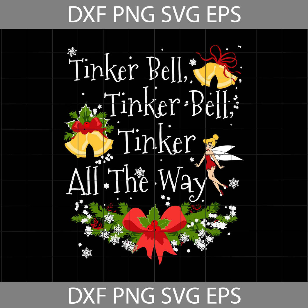 Tinkerbell Santa Svg, Cartoon SVg, Christmas Svg, Gift Svg, Cricut File, Clipart, Svg, Png, Eps, Dxf