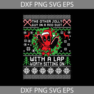 Deadpool Svg, Cartoon Svg, Ugly Christmas Svg, Christmas Svg, Gift SVg, Cricut File, Clipart, Svg, Png, Eps, Dxf