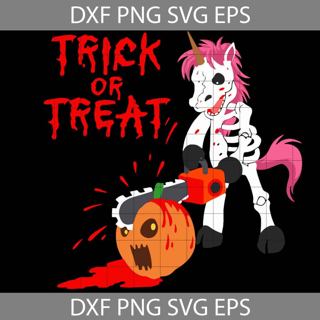 Trick Or treat SVg, Unicorn Halloween Svg, halloween Svg, Halloween Gift SVg, Funny, Cuties, Horror SVg, Cricut File, Clipart, Svg, Png, Eps, Dxf