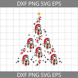 Goofy Christmas Tree Svg, Cartoon Svg, Christmas Svg, Gift Svg, Cricut File, Clipart, Svg, Png, Eps, Dxf