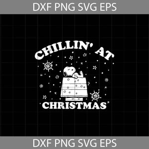 Chillin At Christmas SVg, Cartoon Svg, Christmas Svg, Gift Svg, Cricut File, Clipart, Svg, Png, Eps, Dxf