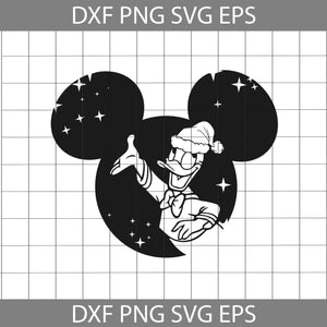 Donald Duck Mickey Ears Svg, Cartoon Svg, Christmas Svg, Gift Svg, Cricut File, Clipart, Svg, Png, Eps, Dxf