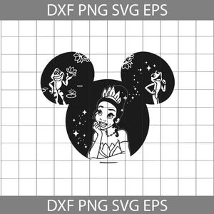 Tiana Mickey Ears Svg, Frog Svg, Tiana SVg, Princess Svg, Cartoon Svg, Cricut File, Clipart, Svg, Png, Eps, Dxf