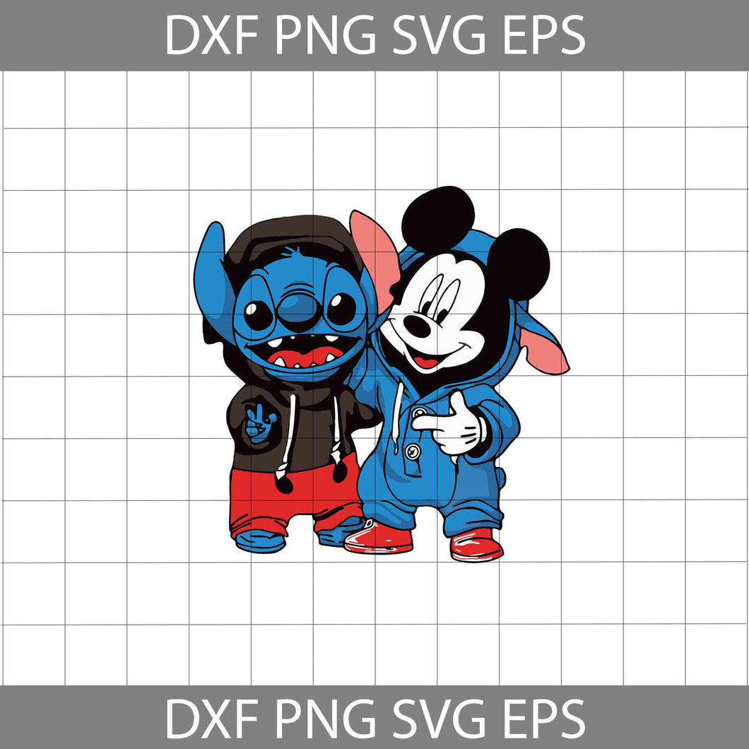 Stitch And Mickey Cosplay Svg, Mouse Cuties svg, Halloween svg, Halloween Gift svg, Cricut File, Clipart, svg, png, eps, dxf