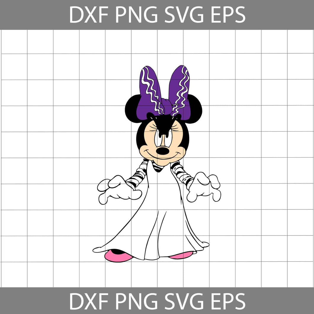 Minnie Ghost Svg, Mouse Cuties svg, Halloween svg, Halloween Gift svg, Cricut File, Clipart, svg, png, eps, dxf