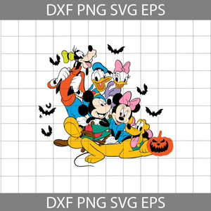 Mickey And Friends Svg, Cartoon Svg, Halloween Svg, Cricut File, Clipart, Svg, Png, Eps, Dxf