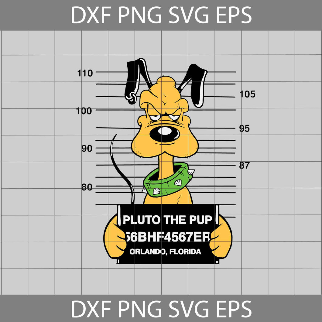 Pluto Svg, cartoon Svg, Halloween Svg, Halloween Gift Svg, Cricut File, Clipart, Svg, png, Eps, Dxf