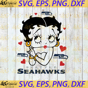 Seattle Seahawks Betty Boop Svg, Love Seahawks Svg, Cricut File, Clipart, Sport Svg, Football Svg, Sexy Girl Svg, NFL Svg, Png, Eps, Dxf