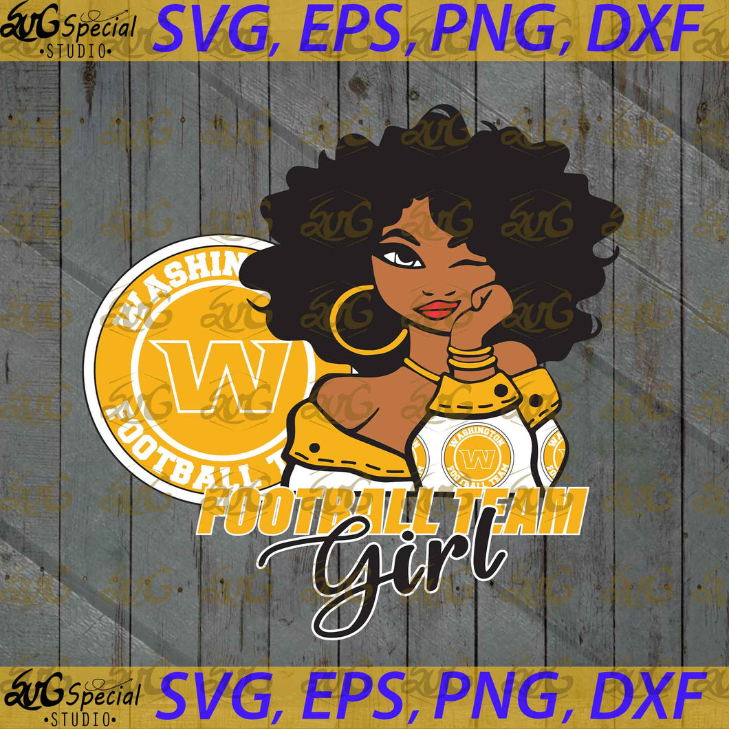 Washington Redskins Svg, NFL Svg, Football Svg, Sport Svg, Cricut File, Clipart, Love Football Svg, Black Girl Svg, Sexy Girl Svg, Love Washington Svg, Png, Eps, Dxf