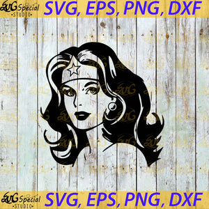 Wonder Woman Svg, Superhero Svg, Cricut File, Silhouette Cameo, Cartoon Svg