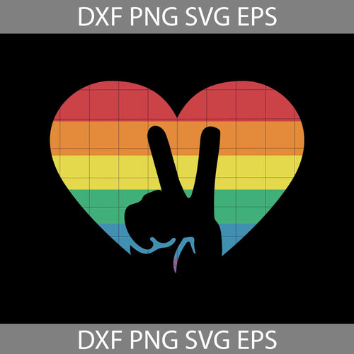 Peace Love LGBT Svg, LGBT Pride svg, Gay Pride Svg, Lesbian Pride svg, Cricut File, clipart, svg, png, eps, dxf