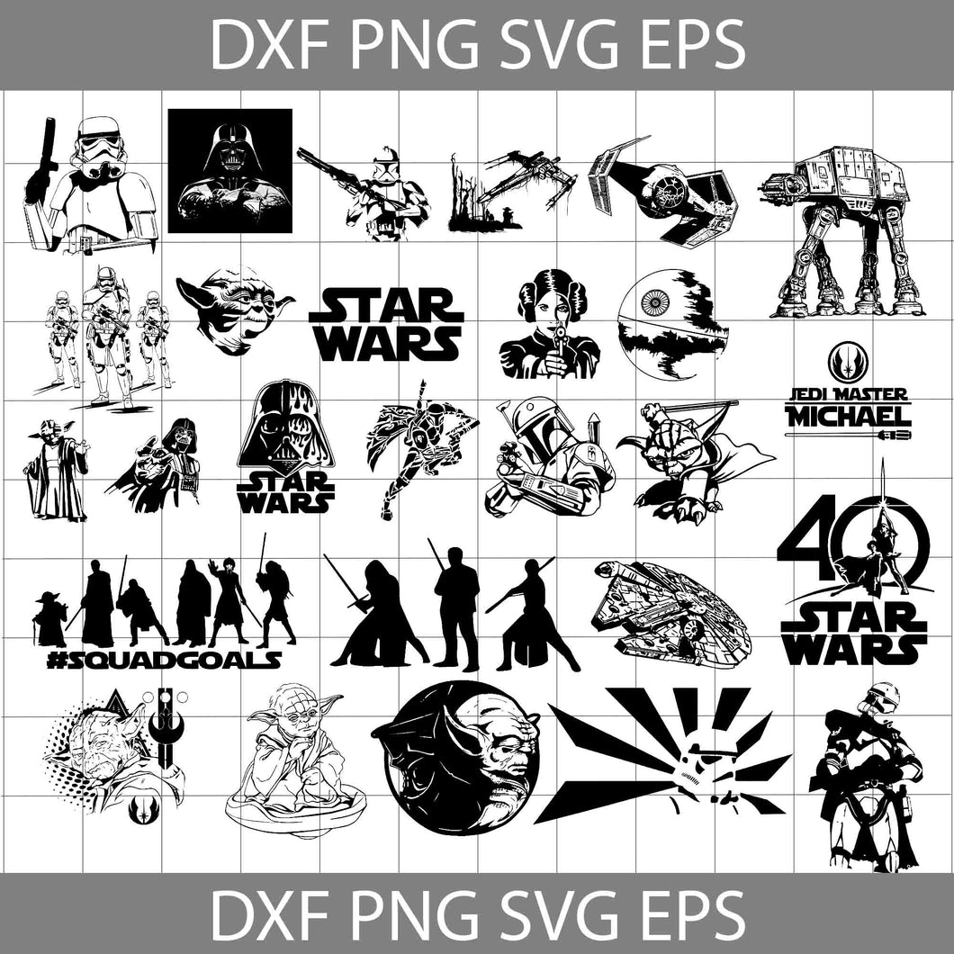 Yoda svg, Darth svg, Jedi svg, Star wars svg, bundle, cricut file, clipart, Disney svg, png, eps, dxf