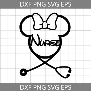 Nurse Disney SVG, Disney nurse SVG, Mickey and Minnie Nurse SVG, Cricut File, Clip Art, Silhouette Cameo, Nurse Svg, Png, Eps, Dxf