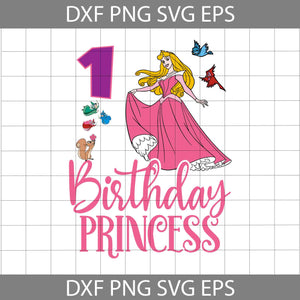 1st Sleeping Beauty Birthday Svg, Aurora Birthday Svg, Birthday Princess Svg, Birthday SVg, Cricur File, Clipart, Svg, Png, Eps, Dxf