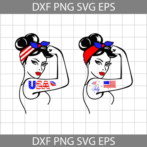 Rosie Svg, Rosie the Riveter svg, 4th of july svg, American flag svg, Independence day svg, cricut file, clipart, svg, png, eps, dxf