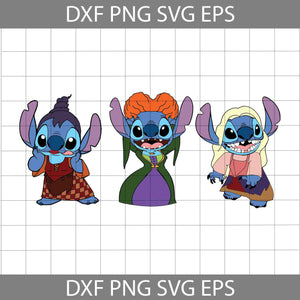 Stitch Inspired Hocus Pocus svg, Sanderson Sisters Svg, Stitch svg, Halloween Svg, Cricut File, Clipart, Svg, Png, Eps, Dxf