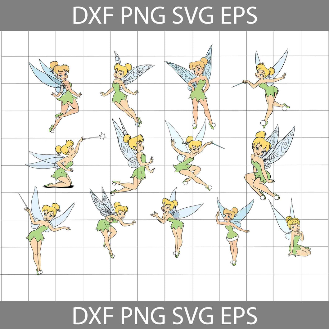 Tinkerbell svg, Bundle, Disney svg, Cricut file, clipart, svg, png, eps, dxf