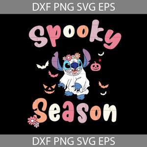 Stitch Spooky Svg, Spooky Season Svg, Ghost Svg, Lilo And Stitch Svg, Halloween Svg, Cricut File, Clipart, Svg, Png, Eps, Dxf