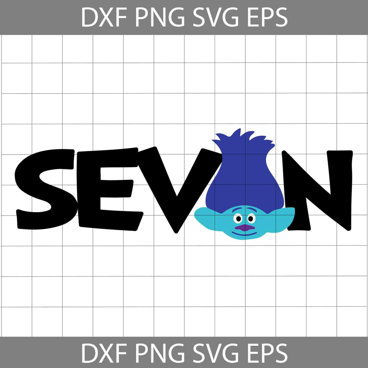 Seven Svg, Birthday Svg, Cricut File, Clipart, Svg, Png, Eps, Dxf ...