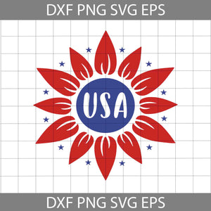 USA Sunflower Svg, 4th July Svg, Patriotic Sunflower Svg, 4th Of July Svg, Independence Day svg, cricut file, clipart, svg, png, eps, dxf