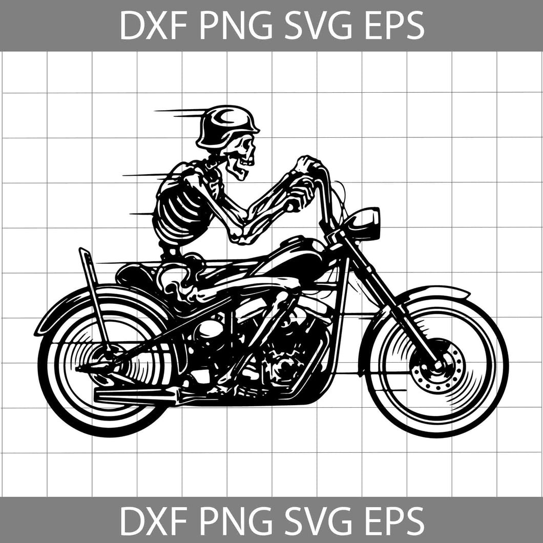 Skeleton Bone Biker Svg, Skeleton Svg, cricut file, clipart, svg, png, eps, dxf