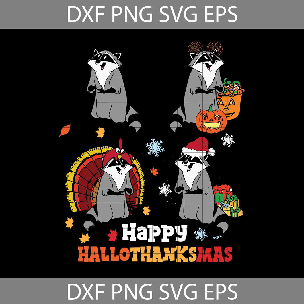 Happy Hallothanksmas Svg, Meeko Svg, Pocahontas svg, Halloween Svg, Thanksgiving svg, Christmas svg, Cricut File, Clipart, Svg, Png, Eps, Dxf