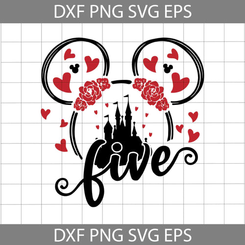 5th Birthday Mickey Mouse Svg, Birthday Svg, Cricut File, Clipart, SVg, Png, Eps, dxf