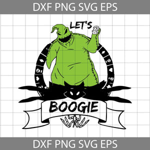 Let's Boogie Svg, Oogie Boogie Svg, The Nightmare Before Christmas Svg, Halloween Svg, Cricut File, Clipart, Svg, Png, Eps, Dxf