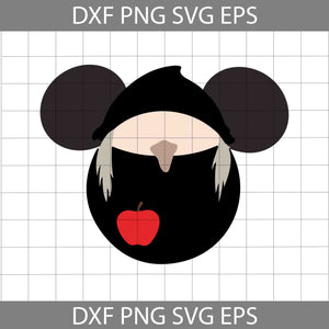 Old Hag Mickey Mouse Ears svg, Snow White And Seven Dwarfs Svg, Disney Svg, Cricut File, Clipart, Svg, Png, Eps, Dxf