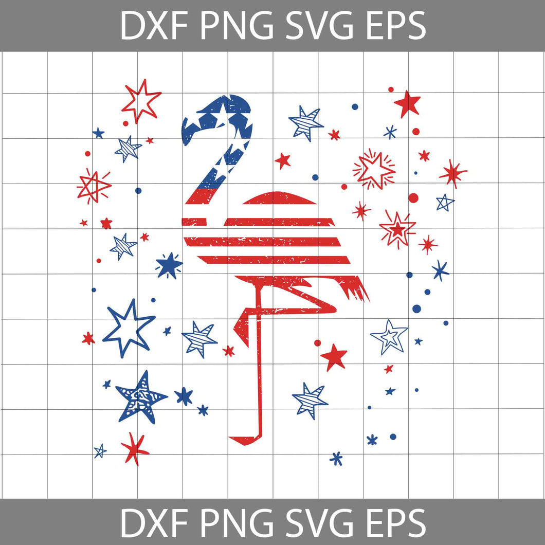 4th of July Flamingo svg, America Svg, 4th of July Svg, Cricut file, clipart, svg, png, eps, dxf