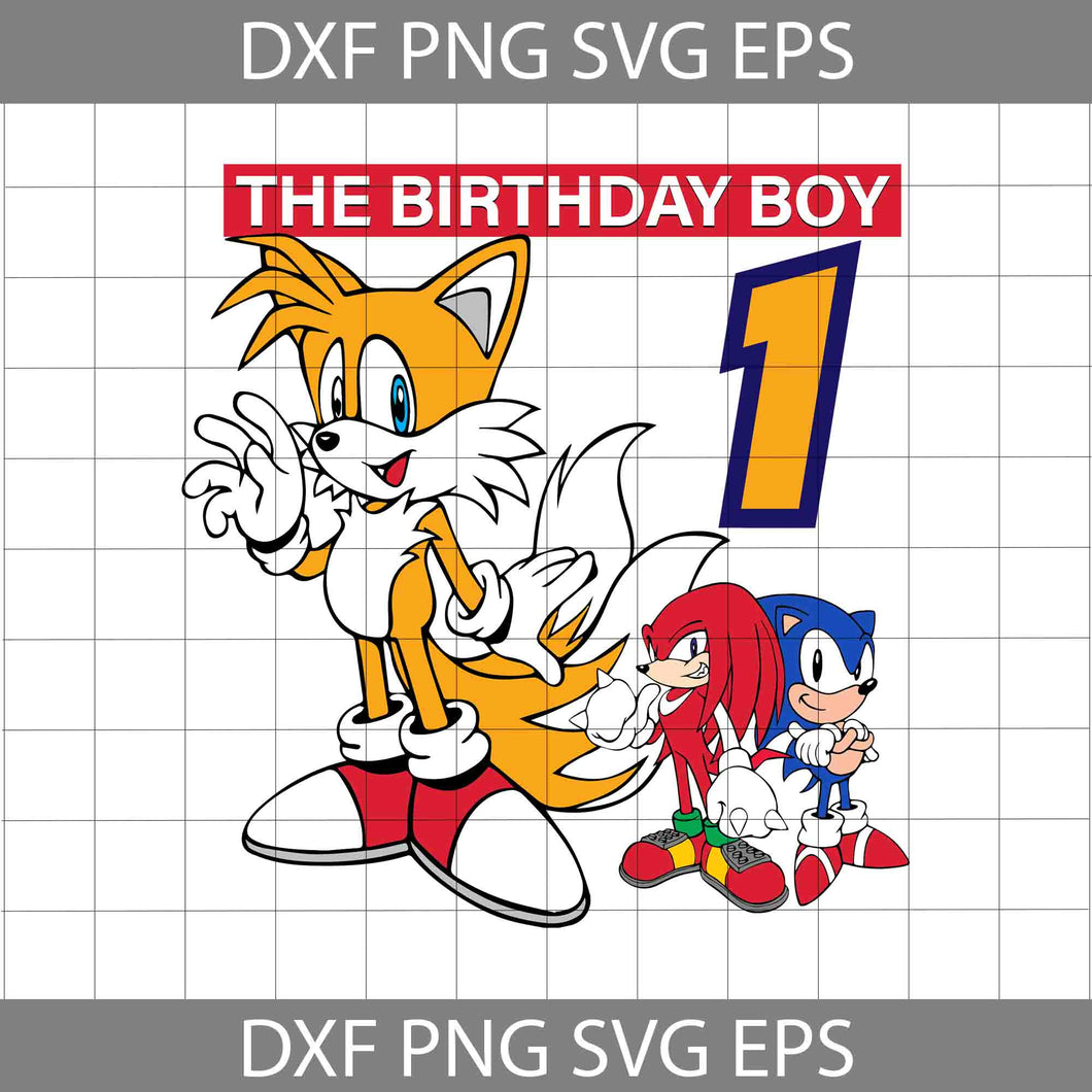 1st Birthday svg, The Birthday Boy Svg, Sonic Svg, Birthday Svg, Cricut File, Clipart, Svg, Png, Eps, Dxf