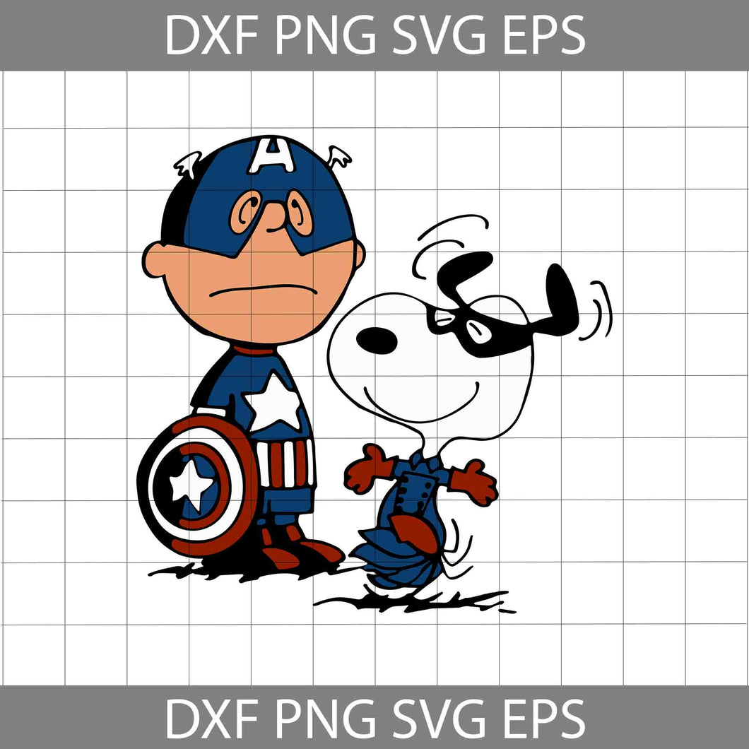 Snoopy Captain America svg, Snoopy svg, Disney svg, crciut file, clipart, svg, png, eps, dxf