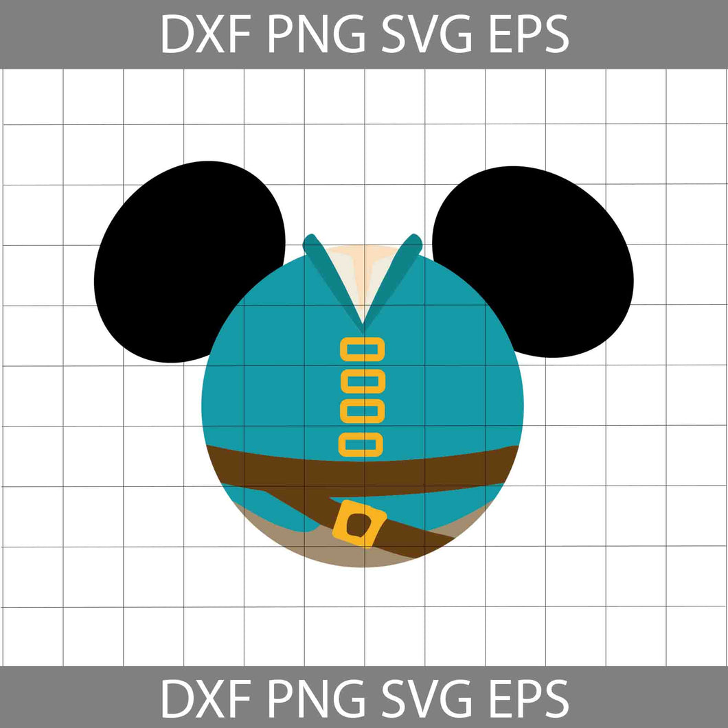 Flynn Rider Mickey Mouse Ears Svg, Disney svg, Cricut File, Clipart, Svg, Png, Eps, Dxf