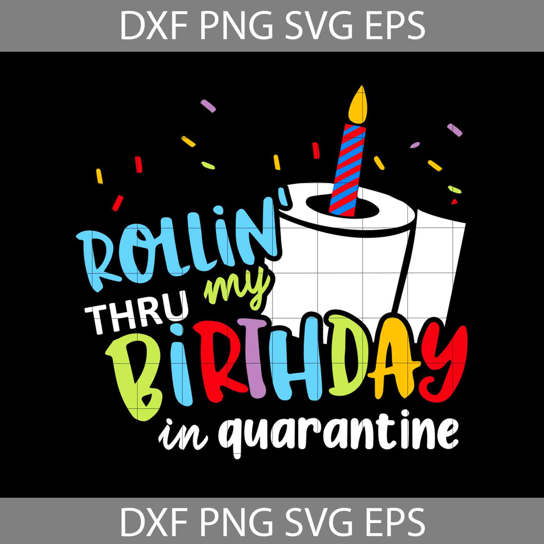 Quarantine Birthday SVG, toilet paper svg, Birthday svg, cricut file, clipart, svg, png, eps, dxf