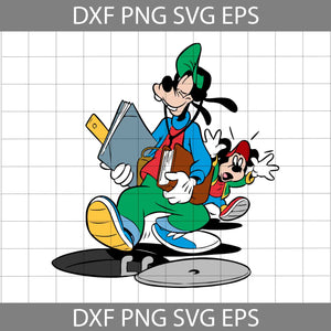 Goofy And Mickey Back to School Svg, Back To School Svg, Cricut File, Clipart, Svg, Png, Eps, Dxf