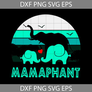 Mamaphant Svg, Mama Elephant Svg, Vintage Elephant Svg, Mom svg, Mother's day svg, cricut file, clipart, svg, png, eps, dxf