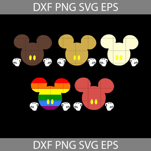LGBT Mickey Mouse We Are The World Svg, LGBT Pride svg, Gay Pride Svg, Lesbian Pride svg, Cricut File, clipart, svg, png, eps, dxf
