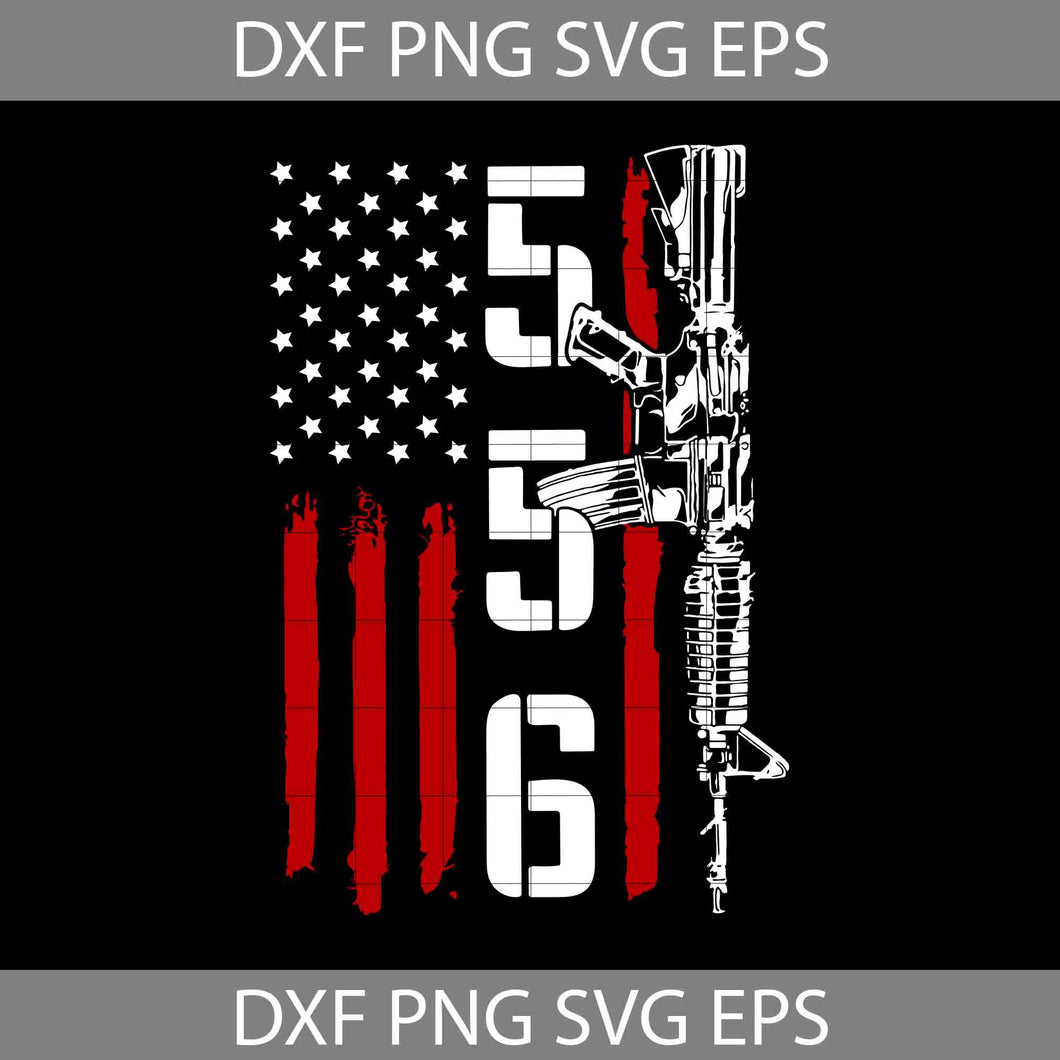 556 AR-15 American Flag svg, American flag svg, 4th of july svg, Independence day svg, cricut file, clipart, svg, png, eps, dxf