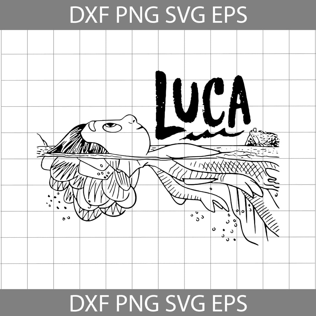 Luca Svg, Luca Pixar sv, Cartoon svg, Cricut file, clipart, svg, png, eps, dxf