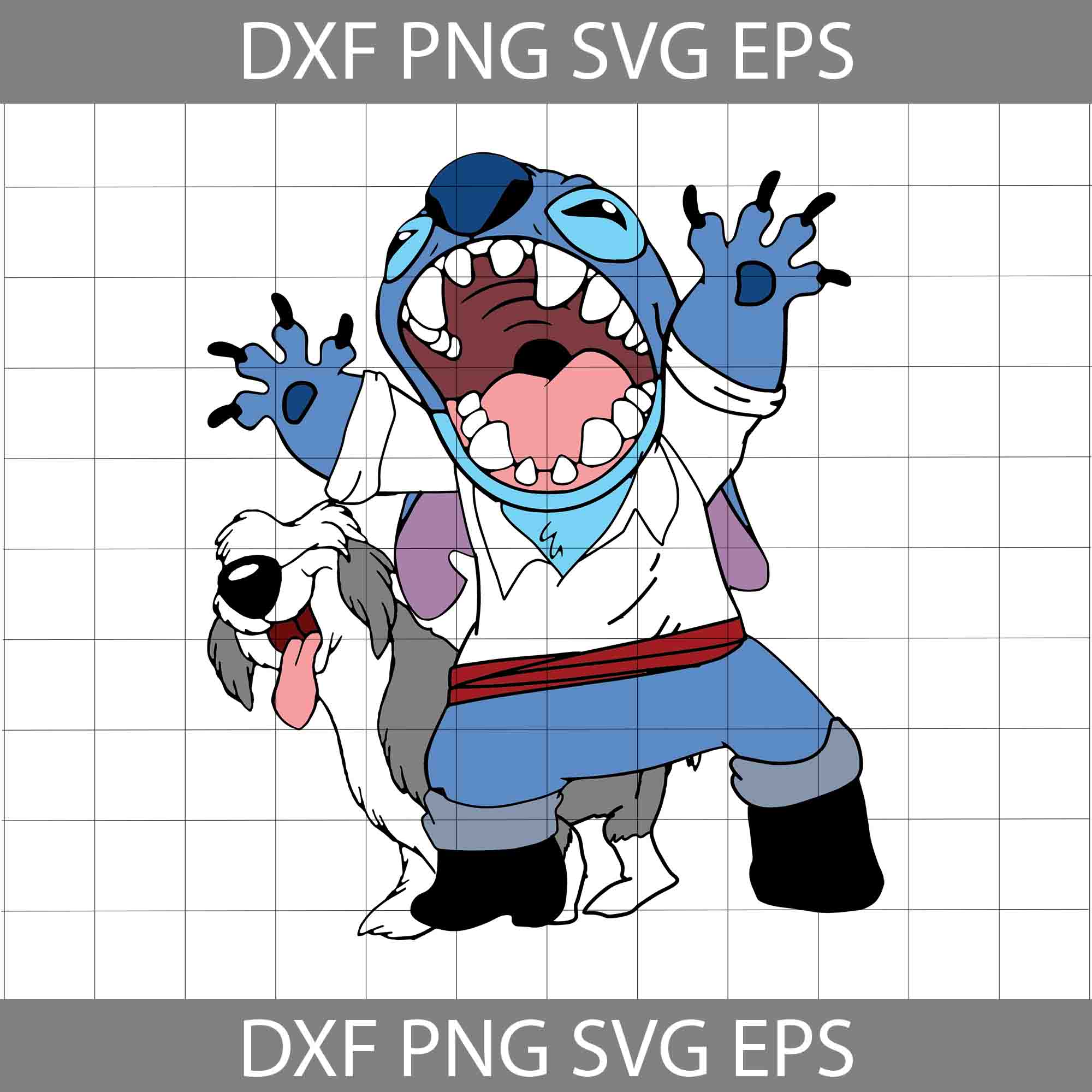 Stitch and Scrump SVG & PNG File 