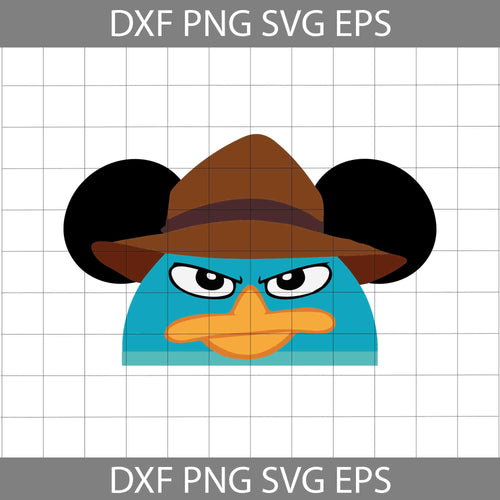 Agent Perry Mickey Mouse Ears SVg, Phineas nad Ferb Svg, Disney Svg, Cricut File, Clipart, SVg, Png, Eps, Dxf