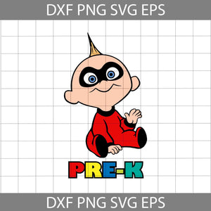 Hello Pre-K Svg, The Incredibles Svg, Back To School Svg, Cricut File, Clipart, Svg, Png, Eps, Dxf