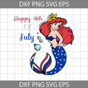 Happy 4th of July Mermaid Svg, 4th of July Svg, American Flag Svg, Independence day svg, cricut file, clipart, svg, png, eps, dxf