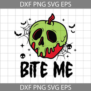 Bite Me Svg, Poison Apple svg, Snow White Svg, Halloween Svg, Cricut File, Clipart, Svg, Png, Eps, Dxf