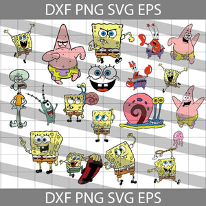 Spongebob Square Pants Svg, Cricut File, Clip Art, spongebob Svg, Cartoon Svg, Disney Svg, Bundle, Cute spongebob Svg, Png, Eps, Dxf