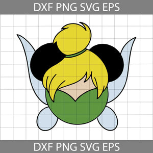 Tinkerbell Mickey Mouse Ears Svg, Disney Svg, Cricut File, Clipart, Svg, Png, Eps, Dxf