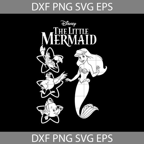 The Little Mermaid Svg, Mermaid Svg, Mermaid Gift Svg, Little Mermaid Svg, disney svg, crcicut file, clipart, svg, png, eps, dxf