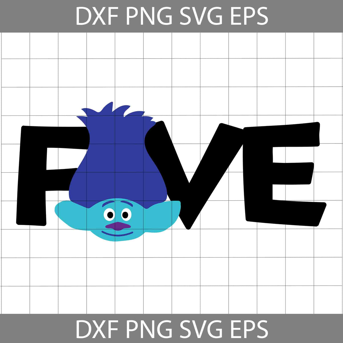 Five Svg, Birthday Svg, Cricut File, Clipart, Svg, Png, Eps, Dxf ...